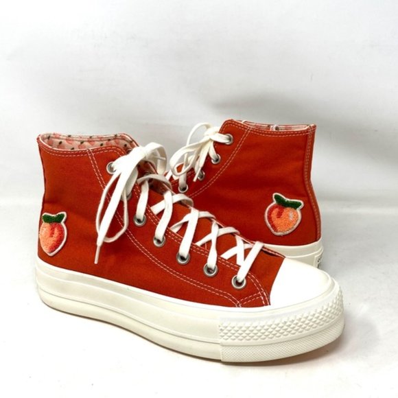 Converse Chuck Taylor Lift Platform Mantra Orange Women's Shoes Canvas A03175C - Picture 6 of 11